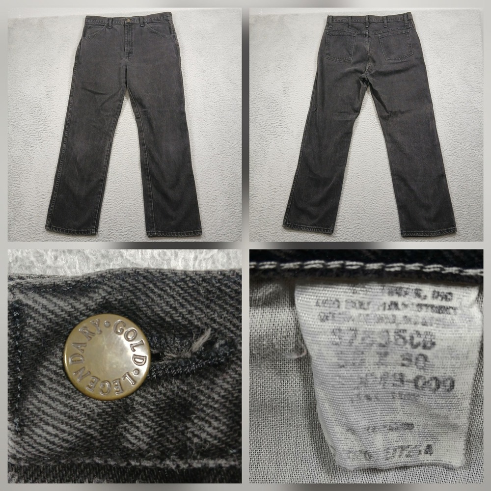 Gary Gold‎ Men's Jeans Black Straight Leg Denim W34 L30